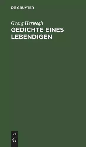 Gedichte Eines Lebendigen cover