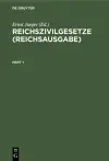 Reichszivilgesetze (Reichsausgabe) cover