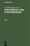 Strafrecht Und Strafprozeß cover