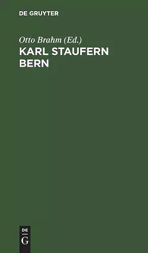 Karl Staufern Bern cover