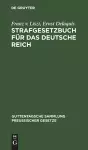 Strafgesetzbuch Für Das Deutsche Reich cover