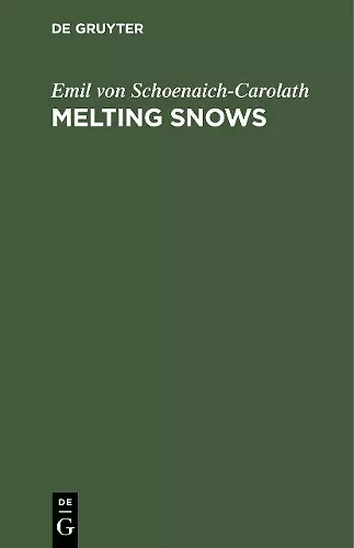 Melting Snows cover