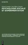 Psychologie Sociale Et Expérimentation cover