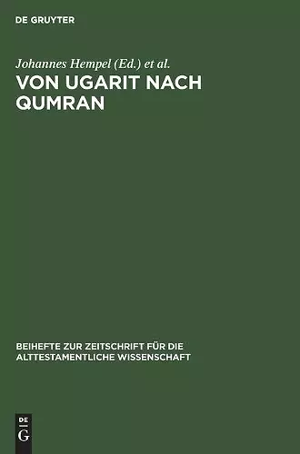 Von Ugarit Nach Qumran cover