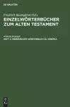 Hebräisches Wörterbuch Zu Jeremia cover