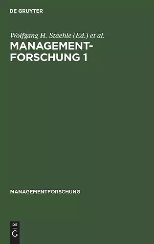 Managementforschung 1 cover