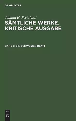 Ein Schweizer-Blatt cover