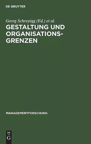 Gestaltung Und Organisationsgrenzen cover