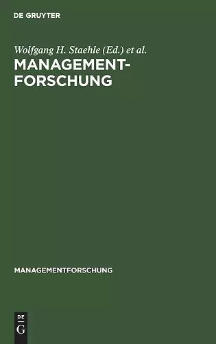 Managementforschung cover