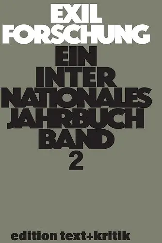 Erinnerungen ANS Exil - Kritische Lektüre Der Autobiographien Nach 1933 Und Andere Themen cover