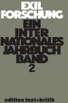 Erinnerungen ANS Exil - Kritische Lektüre Der Autobiographien Nach 1933 Und Andere Themen cover