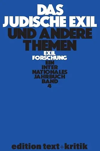 Das Jüdische Exil Und Andere Themen cover