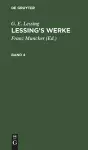 G. E. Lessing: Lessing's Werke. Band 4 cover