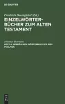 Hebräiches Wörterbuch zu den Psalmen cover