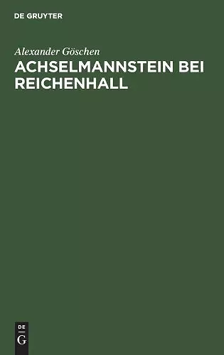 Achselmannstein bei Reichenhall cover