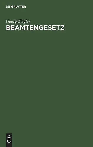 Beamtengesetz cover