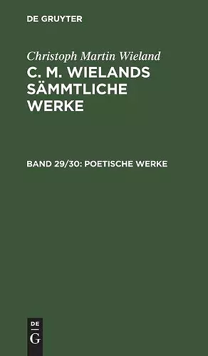 Poetische Werke cover