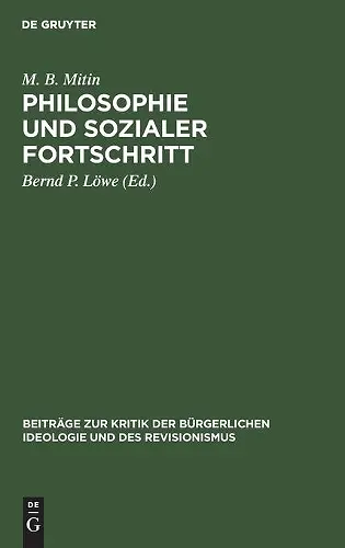 Philosophie Und Sozialer Fortschritt cover