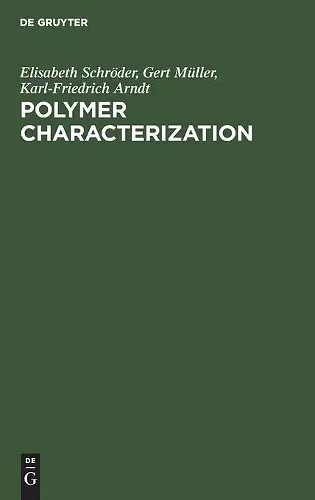 Polymer Characterization cover