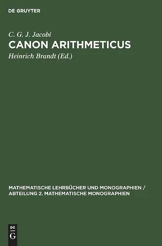 Canon Arithmeticus cover
