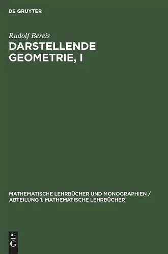 Darstellende Geometrie, I cover