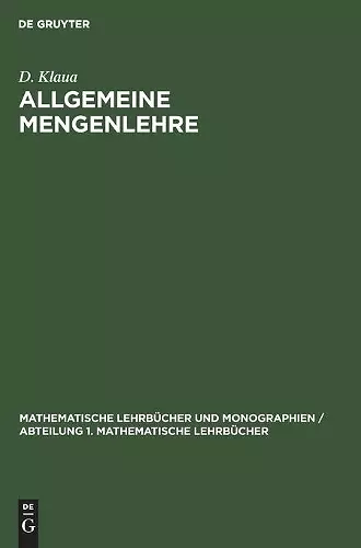 Allgemeine Mengenlehre cover
