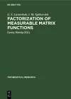 Factorization of Measurable Matrix Functions cover
