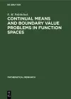 Continual Means and Boundary Value Problems in Function Spaces cover