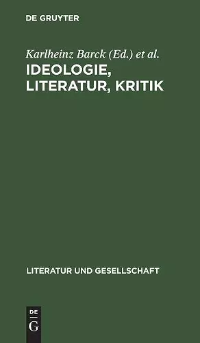 Ideologie, Literatur, Kritik cover