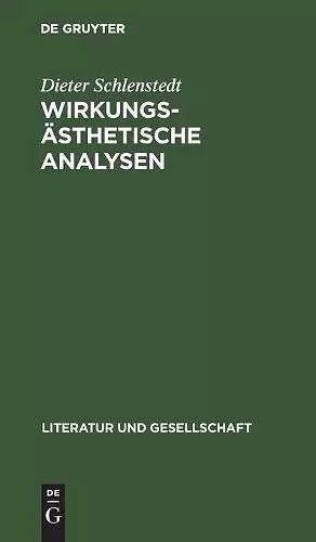 Wirkungsästhetische Analysen cover