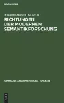 Richtungen Der Modernen Semantikforschung cover