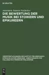 Die Bewertung Der Musik Bei Stoikern Und Epikureern cover