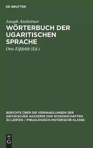 Wörterbuch Der Ugaritischen Sprache cover