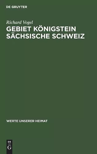 Gebiet Königstein Sächsische Schweiz cover