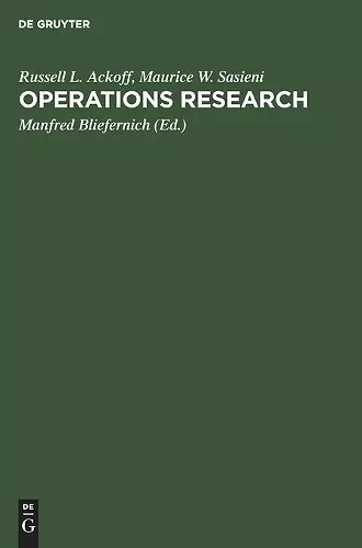 Operations Research cover