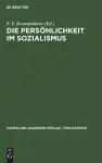 Die Persönlichkeit Im Sozialismus cover