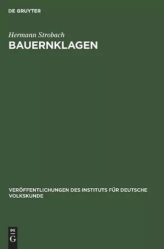 Bauernklagen cover
