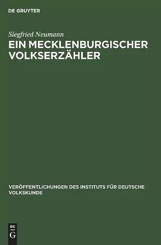Ein Mecklenburgischer Volkserzähler cover