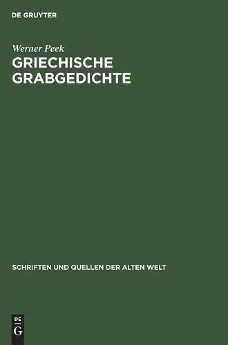 Griechische Grabgedichte cover