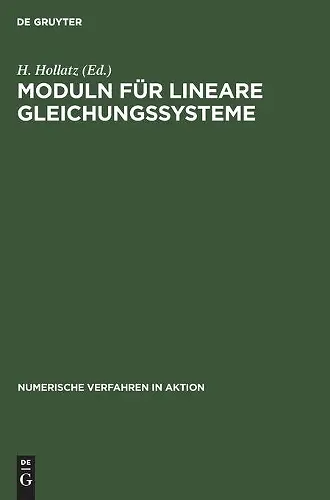 Moduln Für Lineare Gleichungssysteme cover