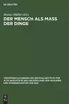 Der Mensch ALS Mass Der Dinge cover