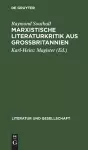 Marxistische Literaturkritik Aus Großbritannien cover