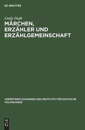 Märchen, Erzähler und Erzählgemeinschaft cover