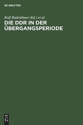 Die DDR in Der Übergangsperiode cover
