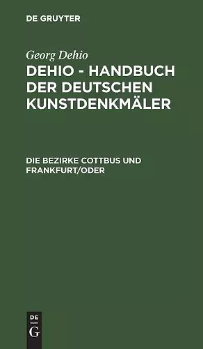 Die Bezirke Cottbus Und Frankfurt/ Oder cover