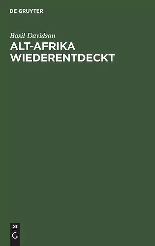 Alt-Afrika Wiederentdeckt cover