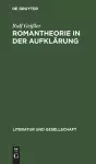 Romantheorie in der Aufklärung cover