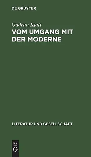 Vom Umgang Mit Der Moderne cover