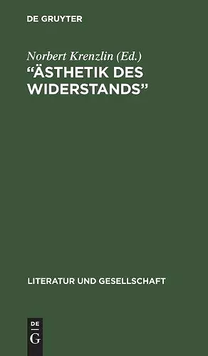 "Ästhetik des Widerstands" cover