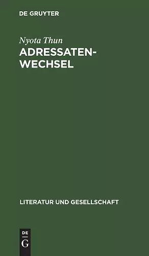 Adressatenwechsel cover